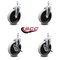 Service Caster 5 Inch Thermoplastic Wheel 12mm Threaded Stem Caster Set with 2 Brakes SCC SCC-TS05S510-TPRS-M1215-2-SLB-2 - alternate 6